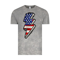 Cloud Rock American lightning bold 4th of july Vintage Tee - CowGirlArtShop