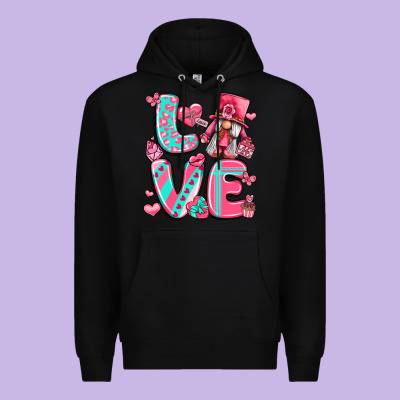 Love With Gnome Premium Hoodie Designed By Lillyallendesigns