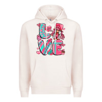 Pale Pink love with gnome Premium Hoodie - LillyAllenDesigns