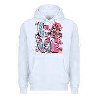 White love with gnome Premium Hoodie - LillyAllenDesigns