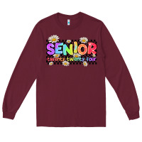 Burgundy senior twenty twenty four Long Sleeve Tee - AdoDesignShop