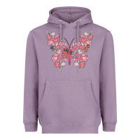 Lavender floral butterfly Heavyweight Hoodie - MaliasSmallBusiness