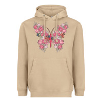 Mushroom floral butterfly Heavyweight Hoodie - MaliasSmallBusiness