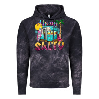 Cloud Black always salty with caravan Vintage Hoodie - texasbilliewilder