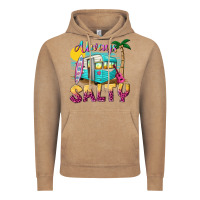 Vintage Coffee always salty with caravan Vintage Hoodie - texasbilliewilder