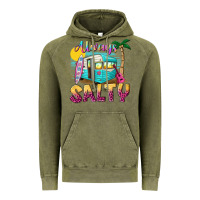 Vintage Olive always salty with caravan Vintage Hoodie - texasbilliewilder