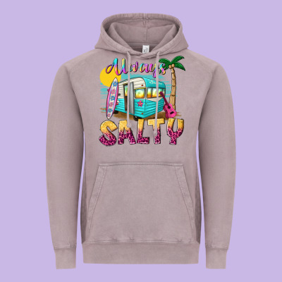 Always Salty With Caravan Vintage Hoodie Designed By Texasbilliewilder