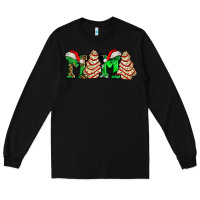 Black mama with christmas tree cake ado Long Sleeve Tee - AdoDesignShop
