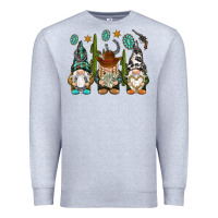 Heather Grey western gnomies Premium Sweatshirt - NancyCooperArtShop