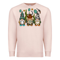 Pale Pink western gnomies Premium Sweatshirt - NancyCooperArtShop