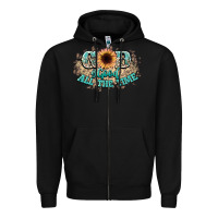 Black god is good all the time Zipper Hoodie - NancyCooperArtShop