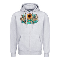 Heather Grey god is good all the time Zipper Hoodie - NancyCooperArtShop