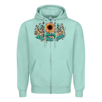Seafoam god is good all the time Zipper Hoodie - NancyCooperArtShop