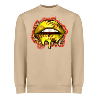 Mushroom softball lips Heavyweight Sweatshirt - Zillion Design Studio