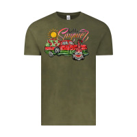 Vintage Olive hello summer Vintage Tee - SublimationCraftShop
