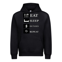 Black Tax Day Eat Sleep Do Taxes Repeat Gift Urban Hoodie - Bettercallsaul