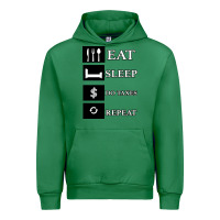 Emerald Tax Day Eat Sleep Do Taxes Repeat Gift Urban Hoodie - Bettercallsaul