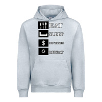 Heather Grey Tax Day Eat Sleep Do Taxes Repeat Gift Urban Hoodie - Bettercallsaul