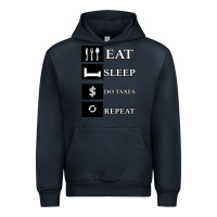 Navy Tax Day Eat Sleep Do Taxes Repeat Gift Urban Hoodie - Bettercallsaul