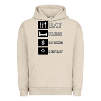 Pigment French Oak Tax Day Eat Sleep Do Taxes Repeat Gift Urban Hoodie - Bettercallsaul