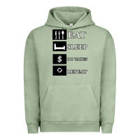 Pigment Oil Green Tax Day Eat Sleep Do Taxes Repeat Gift Urban Hoodie - Bettercallsaul