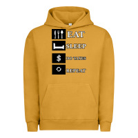 Pigment Peanut Butter Tax Day Eat Sleep Do Taxes Repeat Gift Urban Hoodie - Bettercallsaul