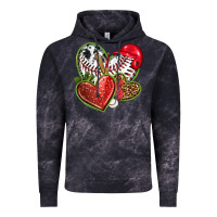Cloud Black baseball with strawberry hearts Vintage Hoodie - texasbilliewilder