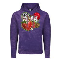 Cloud Purple baseball with strawberry hearts Vintage Hoodie - texasbilliewilder