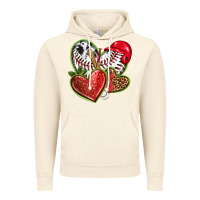 Vintage Artic baseball with strawberry hearts Vintage Hoodie - texasbilliewilder