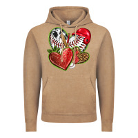 Vintage Coffee baseball with strawberry hearts Vintage Hoodie - texasbilliewilder