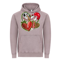 Vintage Zinc baseball with strawberry hearts Vintage Hoodie - texasbilliewilder