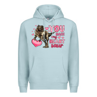 Blue Mist you make my heart saur Premium Hoodie - LillyAllenDesigns