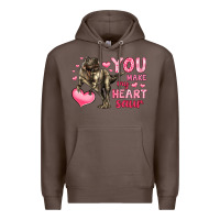 Coffee you make my heart saur Premium Hoodie - LillyAllenDesigns