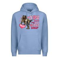 Colony Blue you make my heart saur Premium Hoodie - LillyAllenDesigns