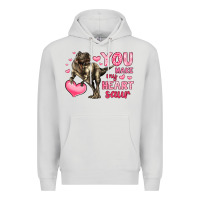 Dove Grey you make my heart saur Premium Hoodie - LillyAllenDesigns