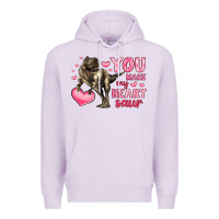 Lilac you make my heart saur Premium Hoodie - LillyAllenDesigns