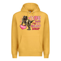 Mustard you make my heart saur Premium Hoodie - LillyAllenDesigns