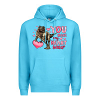 Ocean Blue you make my heart saur Premium Hoodie - LillyAllenDesigns