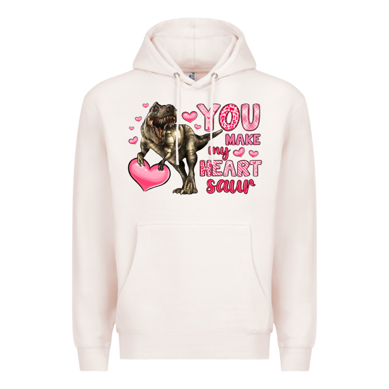 You Make My Heart Saur Premium Hoodie by LillyAllenDesigns | Teevron