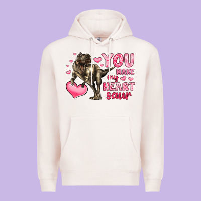 You Make My Heart Saur Premium Hoodie Designed By Lillyallendesigns