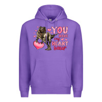 Purple you make my heart saur Premium Hoodie - LillyAllenDesigns
