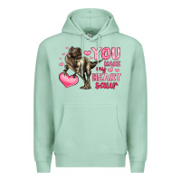 Seafoam you make my heart saur Premium Hoodie - LillyAllenDesigns