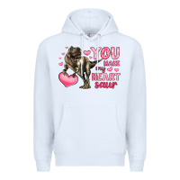 White you make my heart saur Premium Hoodie - LillyAllenDesigns