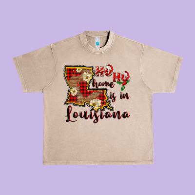 Ho Ho Home Is In Louisiana Urban Heavy Tee Designed By Fadigitalartstudio