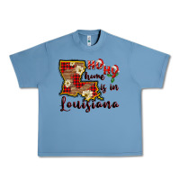 Pebble Blue ho ho home is in louisiana Urban Heavy Tee - FaDigitalArtStudio
