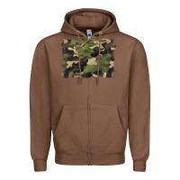 Chestnut camouflage background Zipper Hoodie - BarkalooDesign