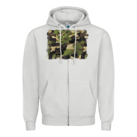 Dove Grey camouflage background Zipper Hoodie - BarkalooDesign