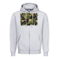 Camouflage Background Zipper Hoodie | Teevron