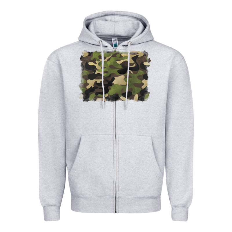 Camouflage Background Zipper Hoodie by BarkalooDesign | Teevron