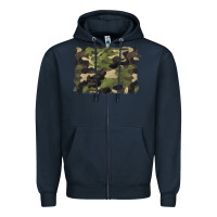 Navy camouflage background Zipper Hoodie - BarkalooDesign